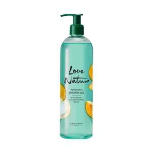 Gel de Duche Refrescante com Água de Coco e Melão Biológicos Love Nature L