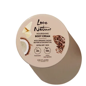 Love Nature Nourishing Body Cream Cacao Coconut L