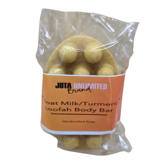 Goat Milk/Turmeric Body Bar w/Loofah