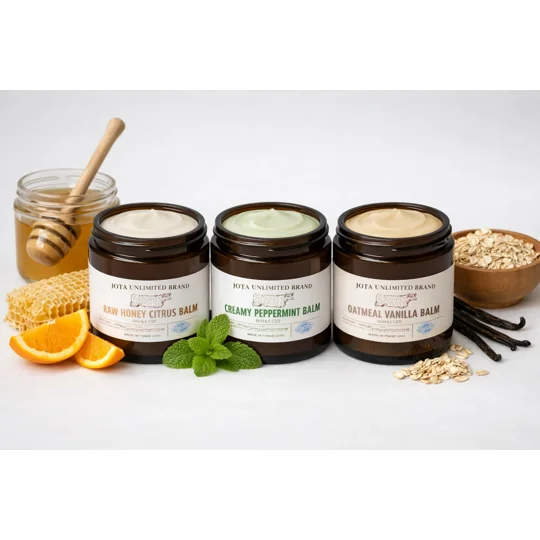 100% Grass-Fed Beef Tallow Raw Honey Citrus Balm
