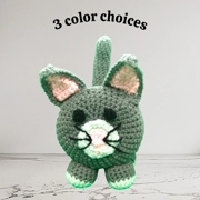 Hand Crocheted Kitty Cat Toilet Paper Cover: Cat Bathroom Decor