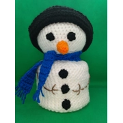 Snowman Toilet Paper Cover, winter toilet paper holder, snow theme bathroom décor, handmade gift, to