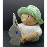 Gone Fishin' Toilet Paper Cover,  fisherman tissue cover, fishing bathroom storage, extra roll cover