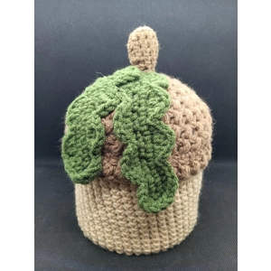 Crocheted Acorn Toilet Paper Cover: Fall Bathroom Decor