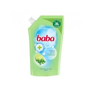 Rezerva de sapun lichid pentru bebelusi, Baba, antibacterian, parfum lime, 10x500ml (8720181109218)