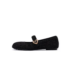 Oriental Split Toe Mary Jane Flat Shoes