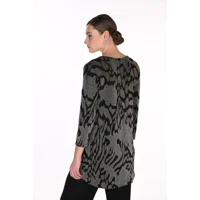 Chic Animal-print Pullover