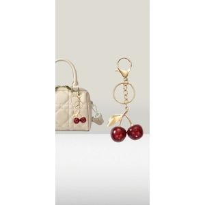 Elegant Cherry Key Chain