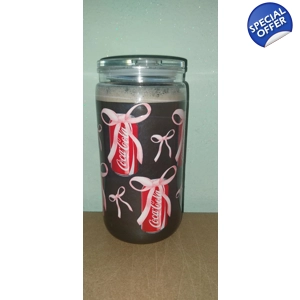 Coke Style Snowglobe Tumbler