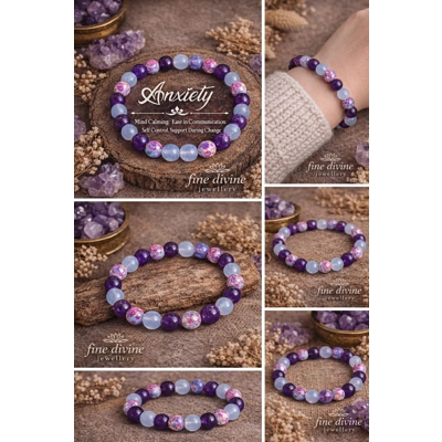 Anxiety, Mind Calming, Ease In Communication, Self Control & support During Change Bracelet