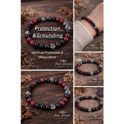 Protection & Grounding, Spiritual Protection & Sharp Mind Bracelet