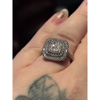 Sterling Silver Moissanite Ring