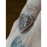 Sterling Silver Heart Zircon Ring