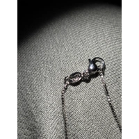 Sterling Silver Chain & PT950 Platinum Moissanite Pendant Necklace