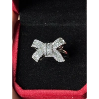 Sterling Silver Bow Zircon Ring