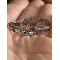 Sterling Silver Hypoallergenic Moon & Stars Zircon Hoop Earrings