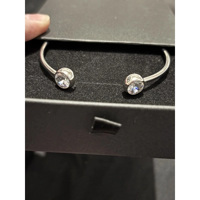 Sterling Silver Zircon Bangle Bracelet