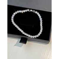 Sterling Silver Zircon Tennis Bracelet