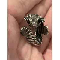 Stainless Steel Adjustable Knob Tailed Gecko  Ring