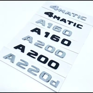 Lettere 3D Emblema Posteriore A-Class (A160 A180 A200 A220 A250 A260 A180d A220d 4Matic)