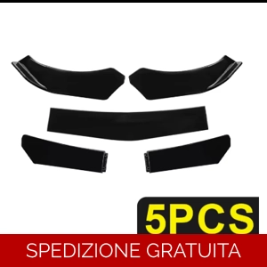 Splitter Anteriore Universale 5 Pezzi in ABS – Design a Gradini