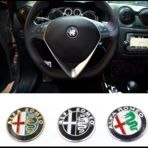 Logo Volante Alfa Romeo 40mm – Adesivo in Alluminio Premium – Misura Standard