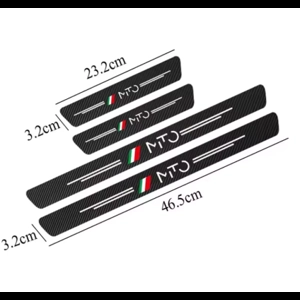 Set 4 pz Battitacco Alfa Romeo MITO – Protezione Portiera in Fibra di Carbonio – Look Sportivo