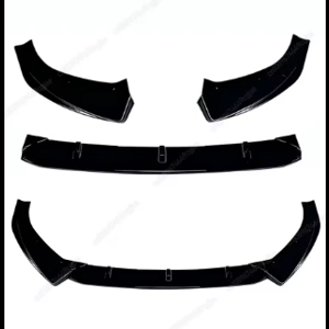 Splitter Labbro Paraurti Anteriore Audi A3 / S3 8V FL S-Line (2016-2020) – ABS Nero Lucido / Carbon