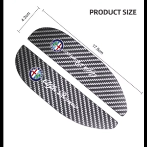 Coppia Sopracciglia Antipioggia Specchietti in Fibra di Carbonio per Alfa Romeo – Protezione Visiva