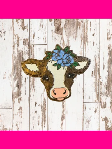 Floral Cow Freshie
