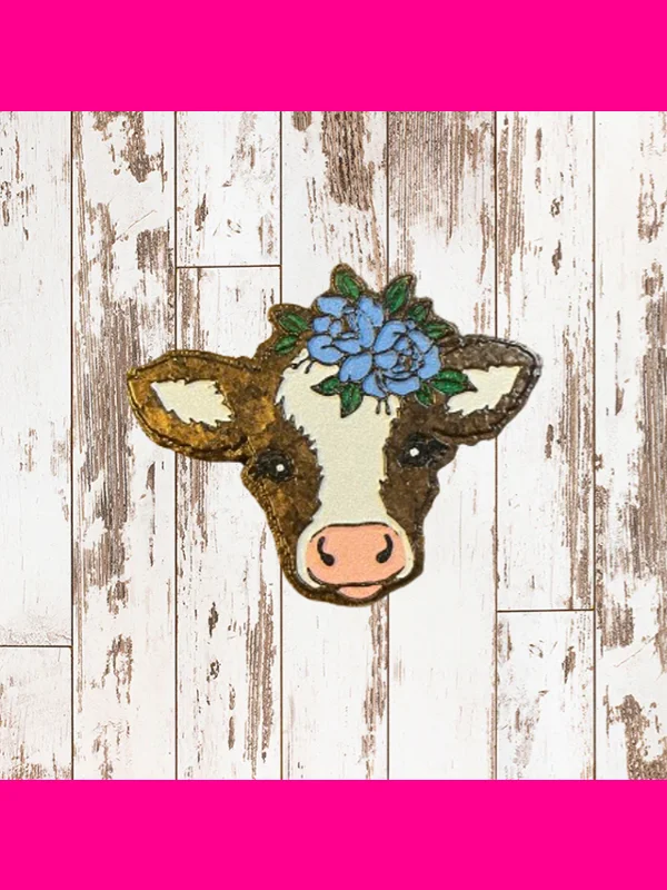 Floral Cow Freshie