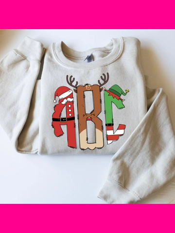 Christmas Monogram Shirt