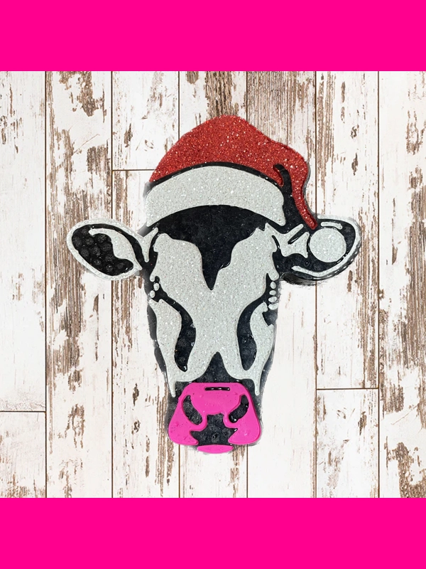 Christmas Cow Freshie