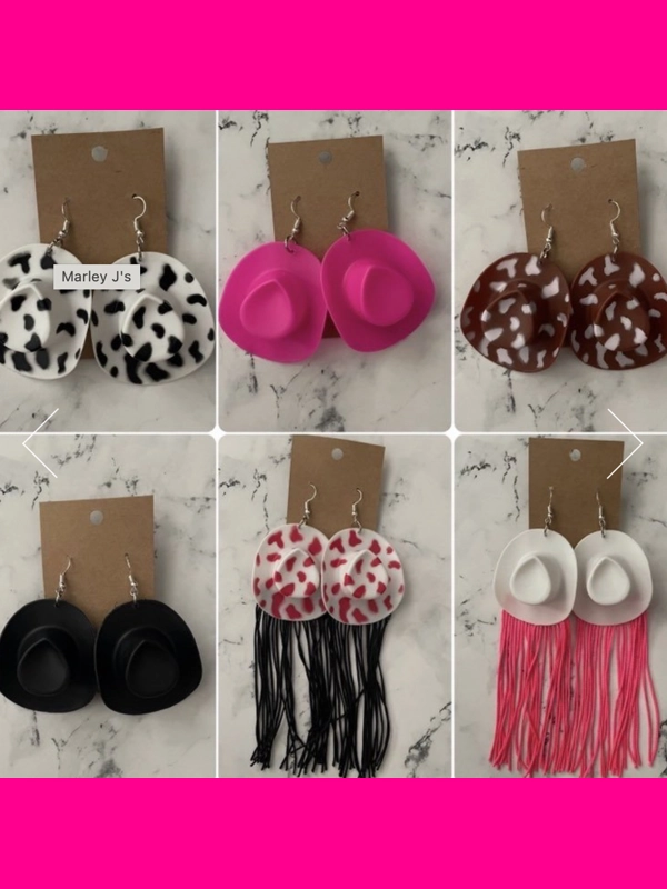 Cowboy Hat Earrings