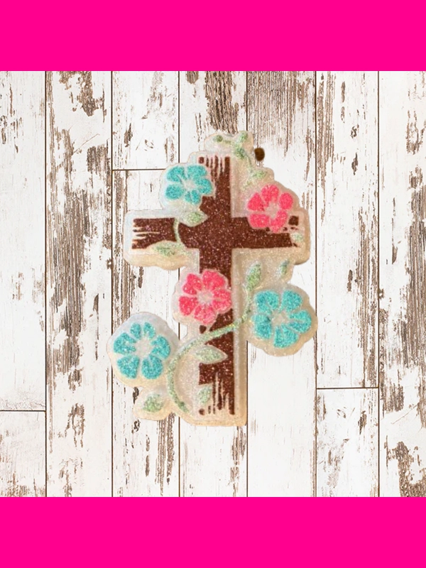 Floral Cross Freshie