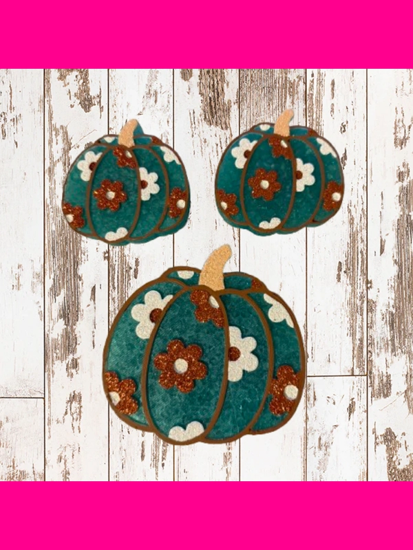 Floral Pumpkin Freshie Set