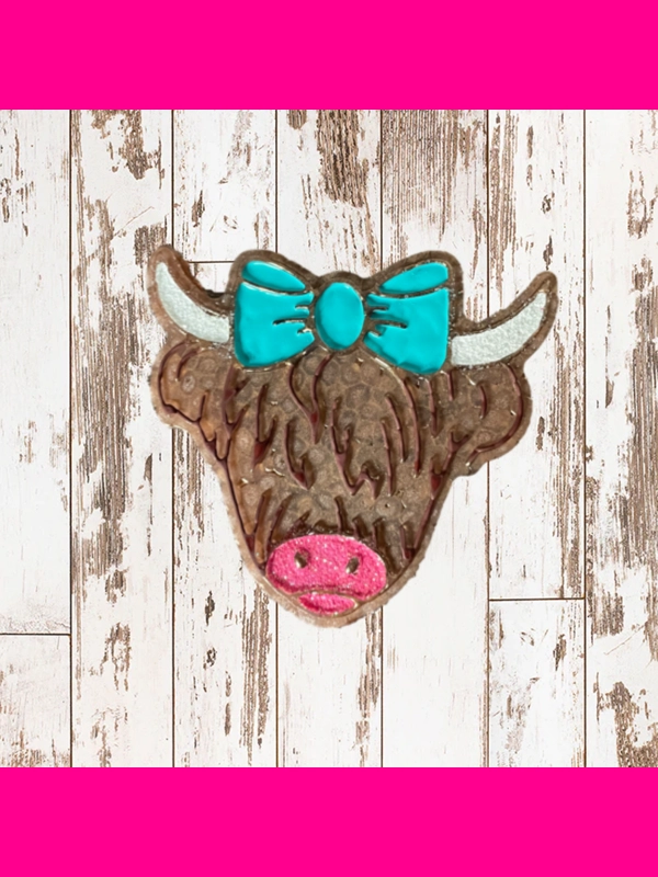 Highland Cow Vent Clip