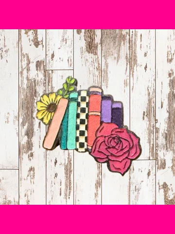 Books & Flowers Freshie