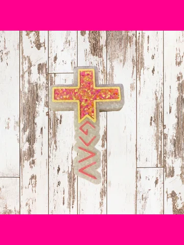 God is Greater Cross Freshie