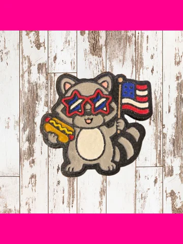 Patriotic Raccoon Freshie