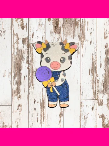 Cow with Overalls Freshie
