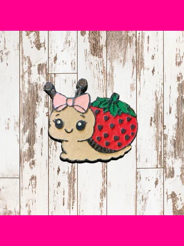 Strawberry Snail Freshie