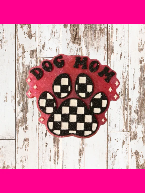 Dog Mom Checkered Freshie