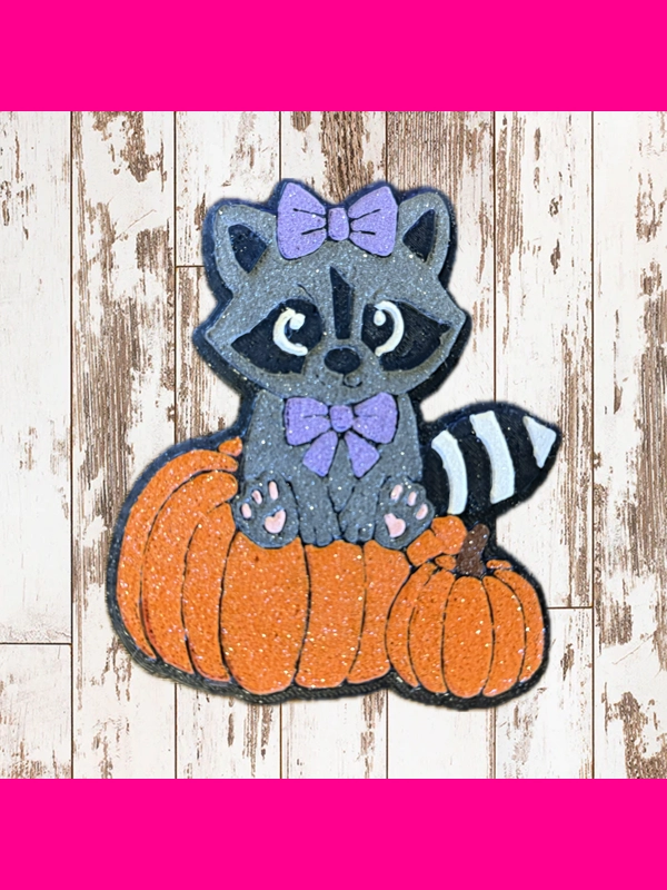 Pumpkin Raccoon Freshie