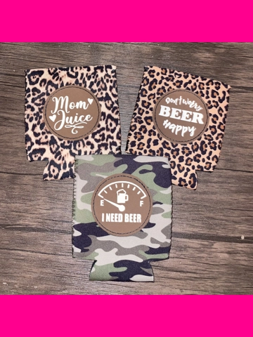 Leather Patch Koozie