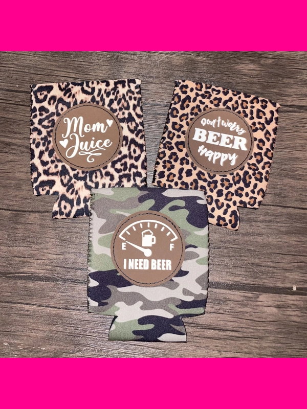 Leather Patch Koozie