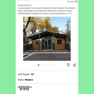 Prefab Tiny House              https://a.co/d/0G3C1AM