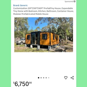 Expandable Tiny Home.             https://a.co/d/3CJR0bR