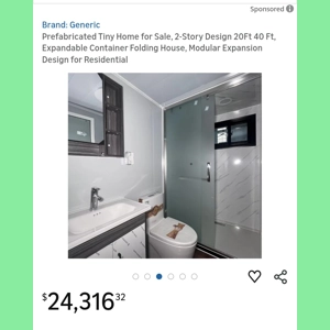 Prefab Tiny Home, 2-story          https://a.co/d/5roXme6