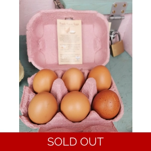 1/2 Dozen Brown Eggs